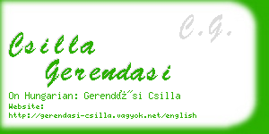 csilla gerendasi business card